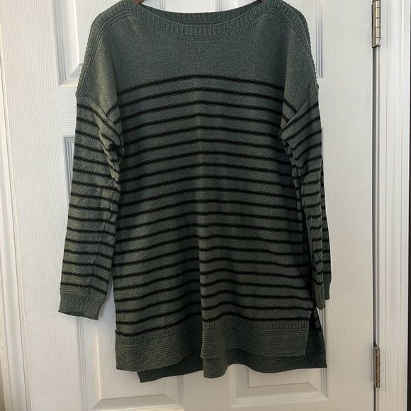 OLD NAVY Striped Boat Neck Sweater - Size L - Picture 1 of 4
